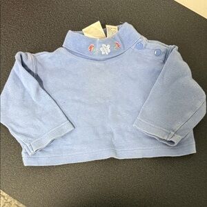 Charter Club Long Sleeve Tee in Blue with Soft Cotton Fabric 90’s